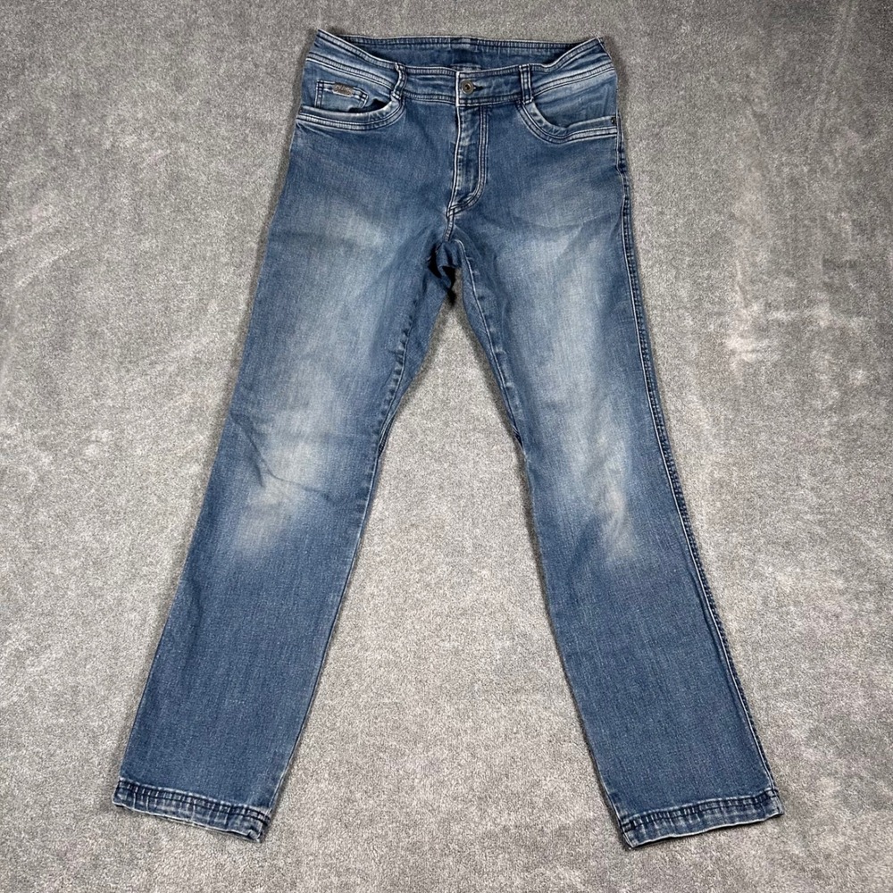 Kuhl Denim Klassik Jeans Indigo Dyed Mens 32x32 Blue Stretch Cotton Modal 5200